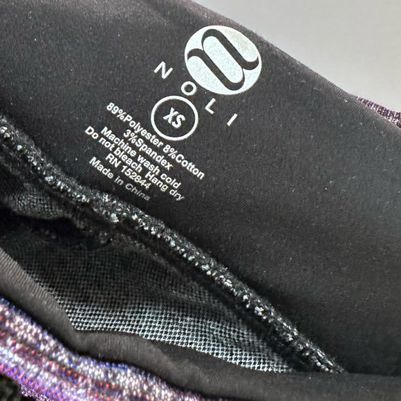 Nwot Noli Yoga Vienna Metallic Plaid Joggers XS - Picture 11 of 11